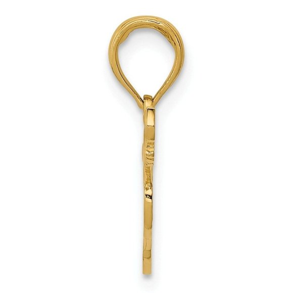 14K Guitar Pendant New Charm Yellow Gold - Picture 3 of 3